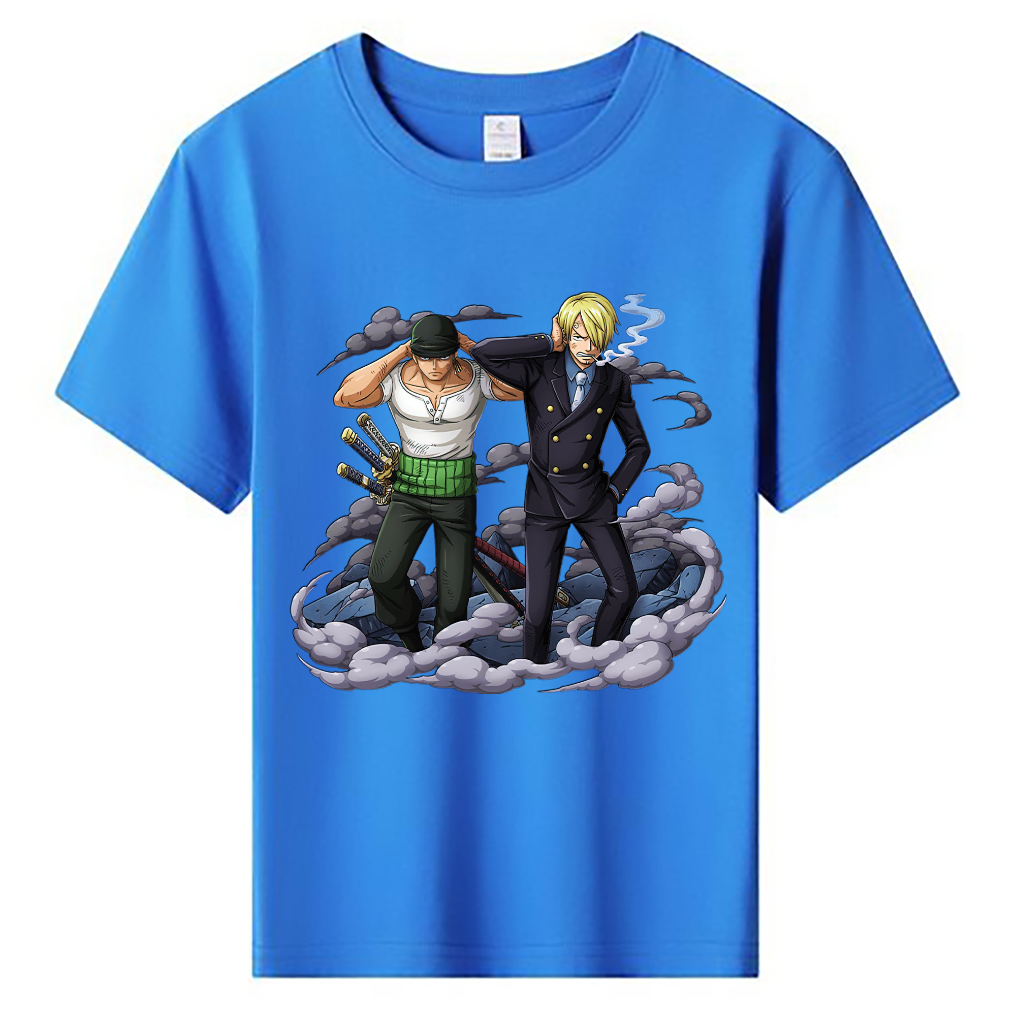 （画像用） ワンピース サンジ ONE PIECE Sanji 綿100％キッズTシャツ（フロントプリント）